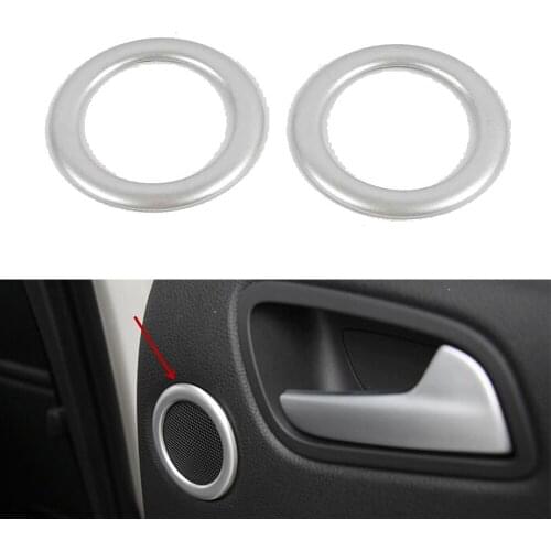 For Ford Kuga Escape 2017 2018 2019 2020 2021 ABS Chrome Back Door Audio Speak Speaker Sound Ring Lamp Trim Car Accessories