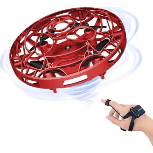Mini Drone Two-mode Aircraft UFO Flying Hand Operated Induction Aircraft Toys for Kid LED UFO Flying Quadrocopter Dropshipping