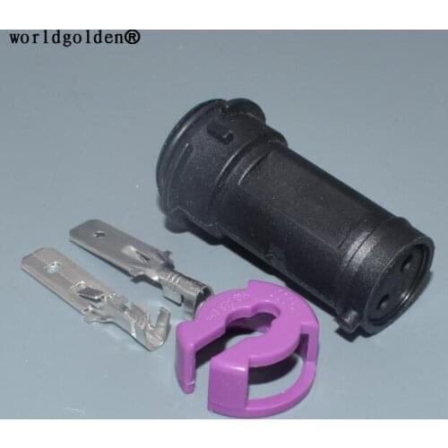 Worldgolden male circular waterproof fog lamp plug Connector for Toyota Mazda Rx7 813972926 813972923