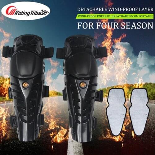 Motorcycle Knee Pads Summer Breathable Winter Warm Motocross Off-Road Racing Knee Shin Guards Full protection Gear HX-P03