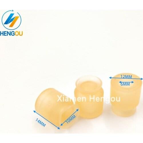 10 pieces hengoucn rubber sucker size 10.0*6.0*14.0mm FOR offset printer machine parts, high quality