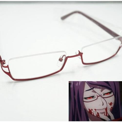 Most original Kamishiro Rize/Nishio Nishiki cosplay glasses. half frame near-sighted glasses brand new style HOT! CS39