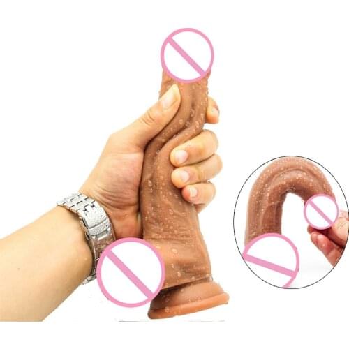 Super Realistic Big Dildo Flexible Penis Dick with Suction Cup Stimulate Female G-Spot Dildo Sex Toys For Women Masturbation
