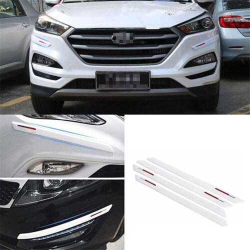 4 Pcs 470mm Ultra Thin Universal Black Bumper Protector Corner Guard Scratch Sticker