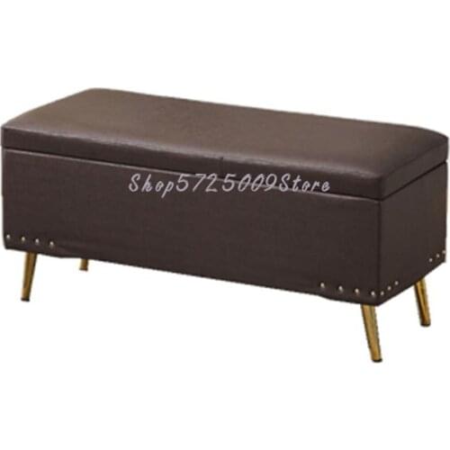 Light Luxury Household Shoes Stool Door Bench Bedroom Bed End Stool Storage Stool Sofa Stool Rectangular Can Sit