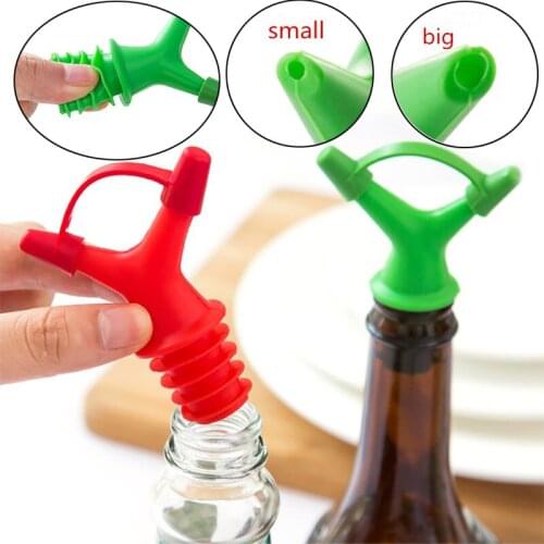 1pc Bottle Stopper Bottle Caps Wine Stopper Family Bar Preservation Tools Silicone Creative Design Kitchen Accessories