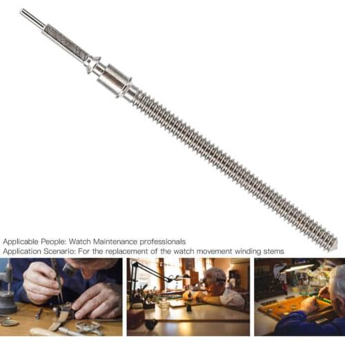 1PC Silver Alloy 2000 Watch Movement Winding Stem Extender Replacement Watch Parts Accessory Repair Maintenance Tool Watchmaker