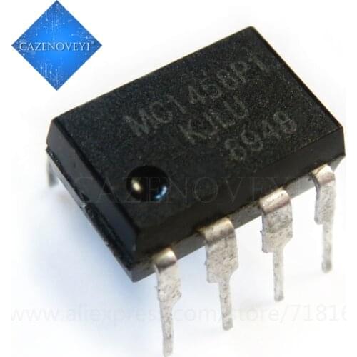 10pcs/lot MC1458P1 MC1458CP MC1458N MC1458 DIP-8 In Stock