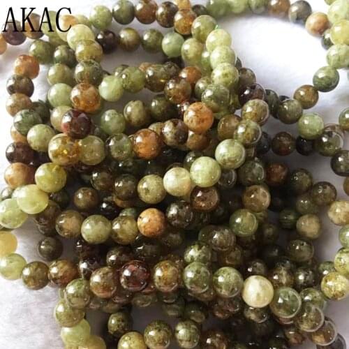 2braceletS approx8mm natural green garnet bracelet beads wholesale send randomly