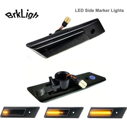 2pcs Dynamic LED Side Marker Light Turn Signal Sequential Blinker Lamps For BMW 3 5 6 7 Series M3 M5 E24 E28 E30 E32 E34 E36