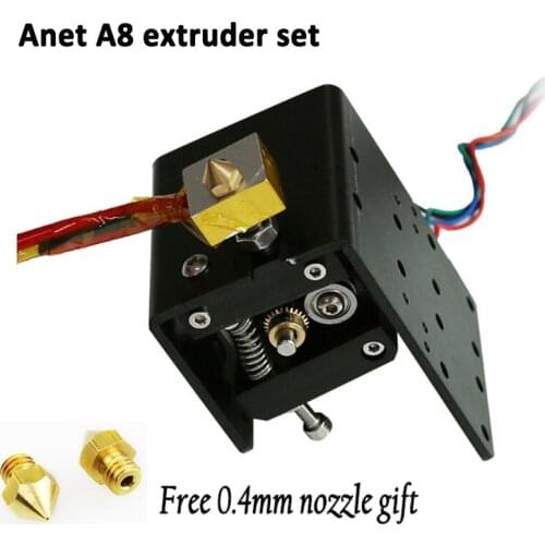 Anet a8 extruder MK8 Motor J-head Hotend +free 0.3/0.4/0.5mm Nozzle 1.75mm Filament for Reprap makerbot i3 3d printer parts