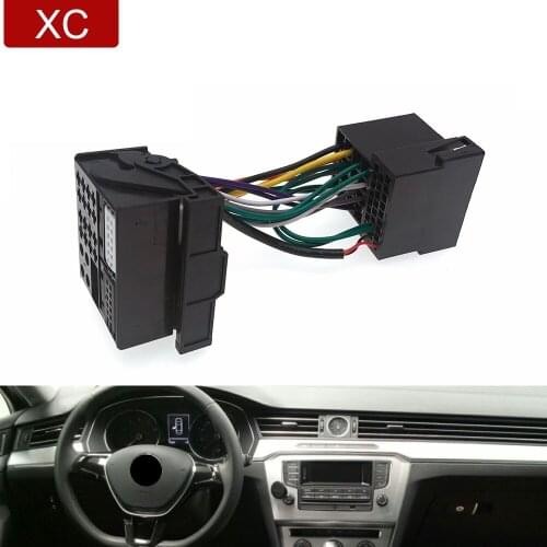 Car 36pin Male Connector Adapter To 40pin Female Car Head Unit Stereo Quadlock Wiring Harness For Volkswagon Car Head Unit Audio