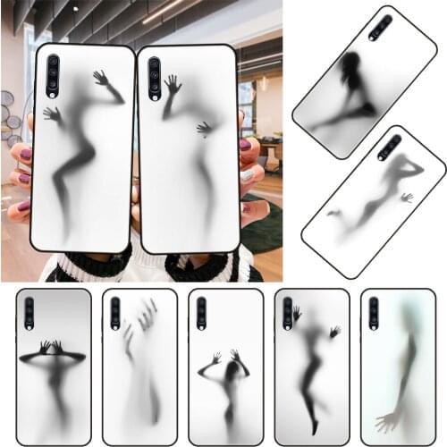 Woman Silhouettes Phone Case For Samsung Galaxy A 50 51 71 70 80 7 5 10 40 20 30 41 21 S E Black Cover Bumper 3D Hoesjes