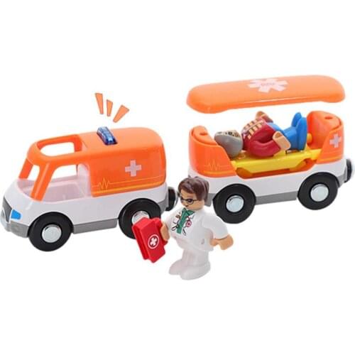 Kids Toy Ambulance Educational Magnetic Electric Locomotive Toy