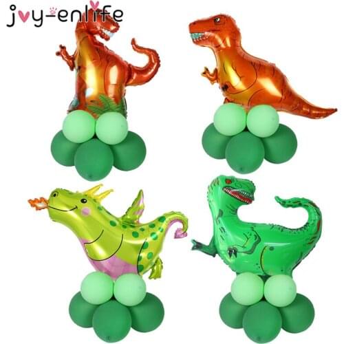 Dinosaur Birthday Party Dinosaur Foil Balloon Confetti Latex Ballons Dino Air Baloon Globos Kids Animal Jungle Party Decoration