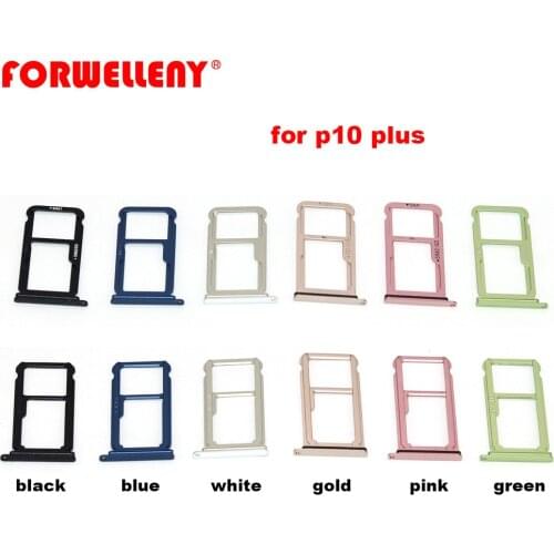 For huawei p10 plus Sim Card Holder Slot Tray Adapters black blue white gold pink green VKY-AL00, VKY-L09, VKY-L19, VKY-L29