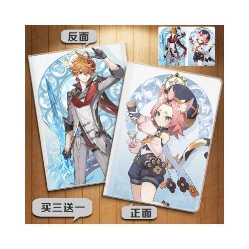 HOT Game Genshin Impact Klee Keqing Zhongli Paimon Venti Notebook Student Jotter Gift School Supplies Notepad Diary Stationery