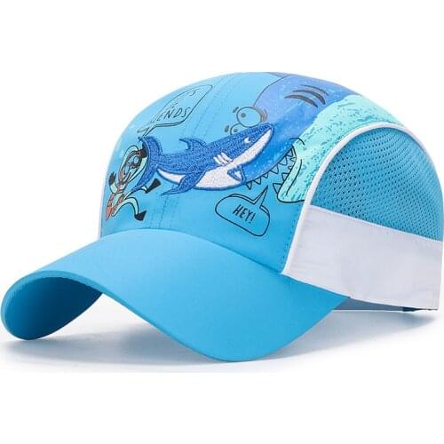 Summer Hat Kids Cap Breathable Quick Dry Baseball Caps Boys Girls Sun Hat Sport Cap Mesh Hip Hop Snapback Hats