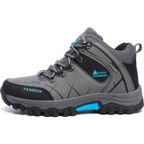 Men Winter Snow Boots Warm Super Men High Quality Waterproof Leather Sneakers Outdoor Male Hiking Boots Work Shoes