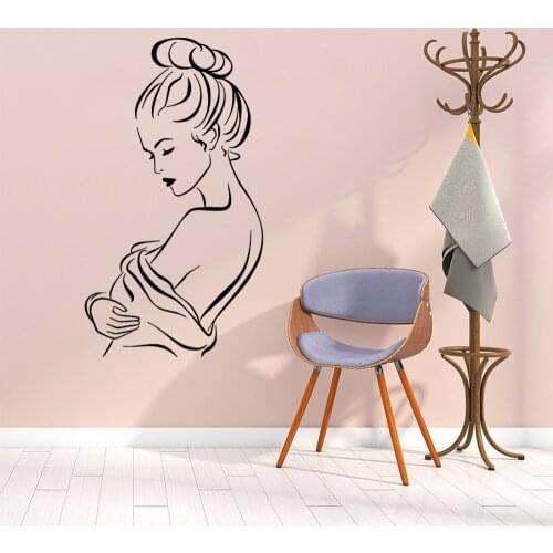 Diy sexy woman Wall Sticker Removable Wall Stickers Diy Wallpaper Living Room Bedroom Diy Pvc Home Decoration Accessories