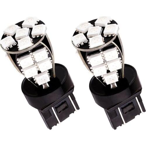 LED Light Bulb high quality headlight hot sale 7443 7440 W21/5W Red 21SMD OBC Error Free Tail Brake Car