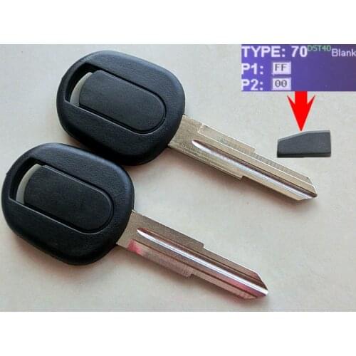 RMLKS Transponder Key Fit For Chevrolet Lova New Sail With 4D60 80Bit Chip Uncut Blade
