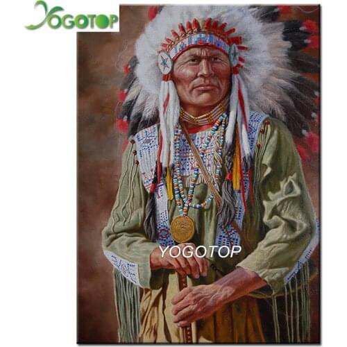 YOGOTOP DIY Diamond Paintings Cross Stitch Home Decor Full Rhinestone Mosaic Diamond Embroidery Indian VD777