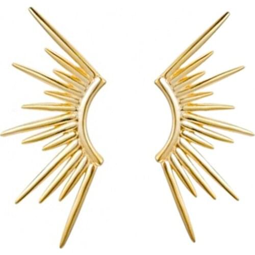 1 pair 925 Sterling silver needle stud Earrings for Flying wings Stud Earrings Women Anniversary Engagement Jewelry Gift A30