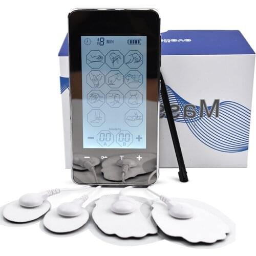 12 Mode LED 2 Output TENS Unit Electronic Pulse Acupuncture Massager EMS Muscle Stimulator Full Body Relax Therapy Fat Burner
