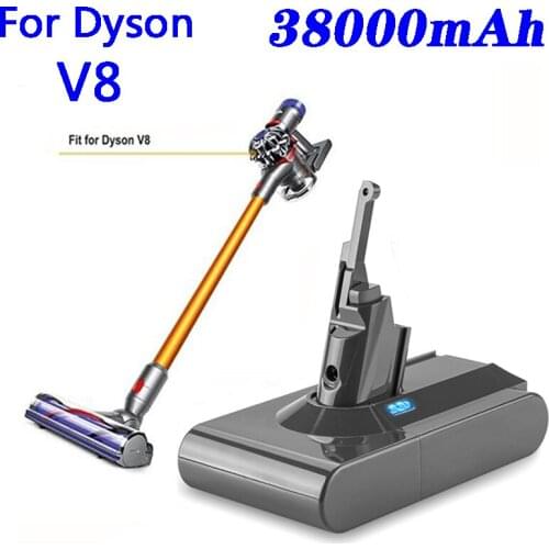 2021 dyson v8 battery 38000mAh 21.6V Battery For Dyson V8 Battery Absolute Animal Li-ion Vacuum Cleaner Rechargeable BATTERY L30