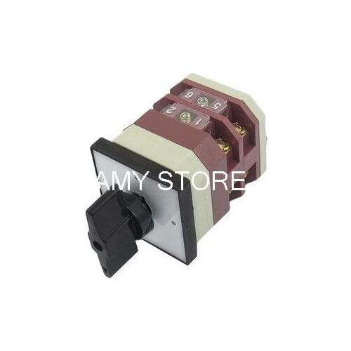 380V/AC 220V/AC 4 Position Rotary Cam 8 Screw Terminals Changeover Switch