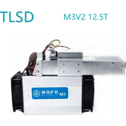 Used Whatsminer M3V2 12.5TH/S 2100W BTC/BCC BCH Miner Second Hand