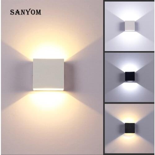 12W Cube Style Wall Light LED Modern Lamp For Home Corridor Stair Kitchen Bathroom Bedside Bedroom Indoor Lighting 90-260V