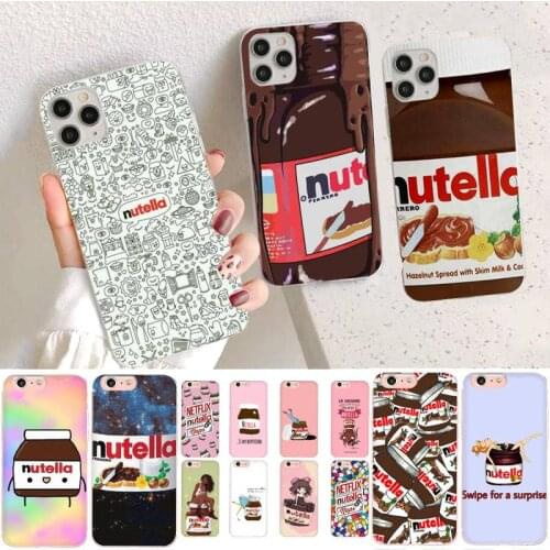 YNDFCNB funny food Chocolate Nutella Phone Case for iPhone 11 12 pro XS MAX 8 7 6 6S Plus X 5S SE 2020 XR case