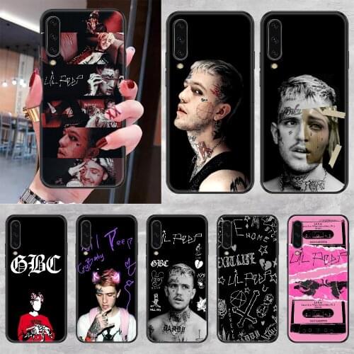 Rapper lil peep Phone case For Samsung Galaxy A 3 5 7 8 10 20 21 30 40 50 51 70 71 E S 2016 2018 4G black art cell cover trend