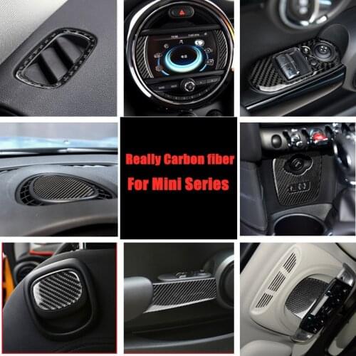 For BMW Mini Cooper F54 F55 F56 JCW F57 Countryman F60 Interior Carbon Fiber Accessories Car Stickers