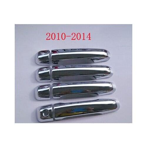 For Toyota Land Cruiser Prado FJ-150 2010 2012 2014 ABS Chrome Door Handle Cover Car Styling Stickers Accessories 8 Pcs