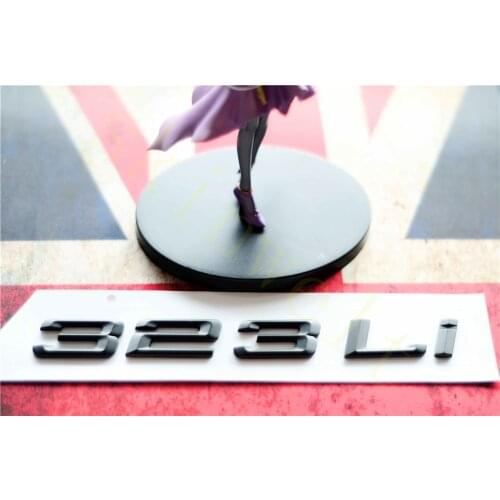 Emblem Badge Decal Trunk Rear ABS for BMW 3 Series 320i 323i 320Li 323Li Matt Black Chrome Stylish Car Exterior Stickers