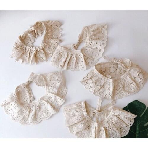 Lace Cotton Baby Scarf Muslin Burp Cloth Bandana Bibs Newborn Baby Boy Infant Girl Toddler Winter Scarf Waterproof Bib
