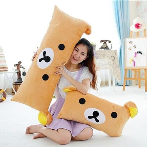 30*60cm 30*90cm Rilakkuma Bear Soft Toy Relax San-x Brown Pillow Case Plush Doll