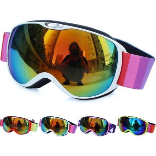 Anti-fog UV400 Double Lens Ski Goggles for Adults Outdoor Sports Skiing Goggles Kids Snow Snowboard Protective Glasses Women Men