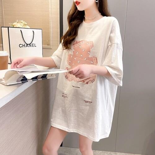 2021 Fashion New Women Maternity Short Sleeve O-neck Letter Print T-shirt Tops Pregnancy Maternity T-shirt High Elasticity