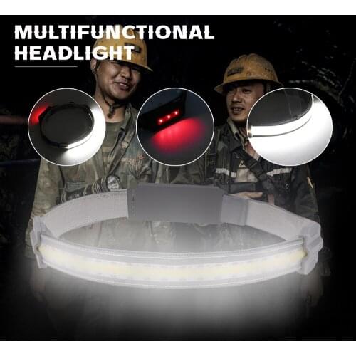 Portable Headlight 300LM Headlamp Waterproof Lantern USB Rechargeable Flashlight Built-in 1000 mAh Battery Torch Outdoor Camping