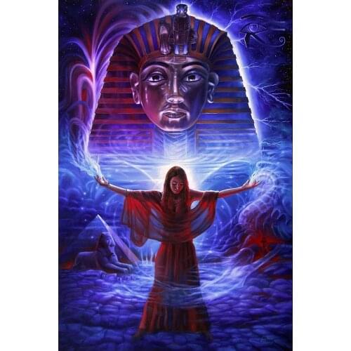 Full square/round 5D DIY diamond painting Egyptian Pharaoh Embroidery Pattern Cross stitch kits mosaic wall stickers BY1430