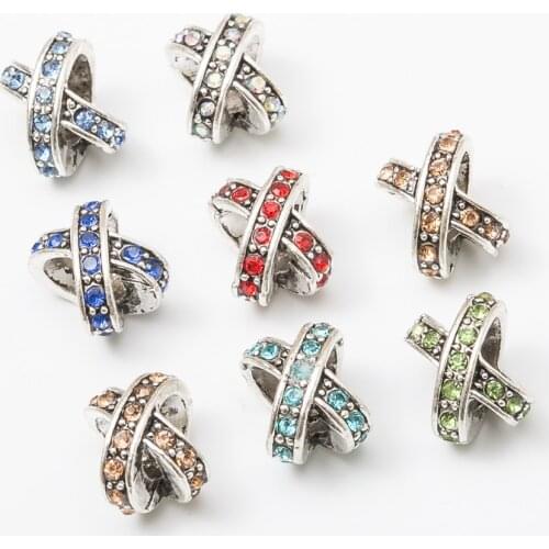 5Pcs/Lot Silver Plated Charms Beads European DIY Beads Fit Pandora Charms Bracelets & Bangle Fashion Jewelry js1022