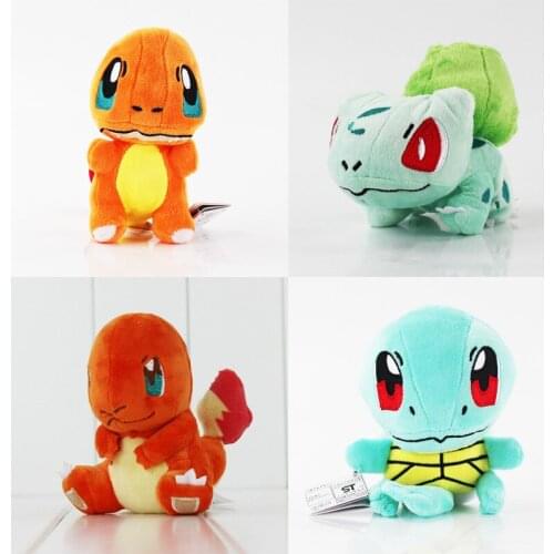 15cm Pokemon Christmas Gift Kawaii Cartoon Charmander Bulbasaur Squirtle Toy High Quality Stuffed Soft Plush Doll For Children
