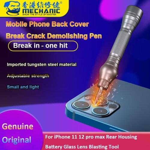 Mechanic iRock5 Break Crack Demolishing Pen For iPhone 11 12 pro max Rear Housing Battery Glass Back Camera Lens Blasting Tool