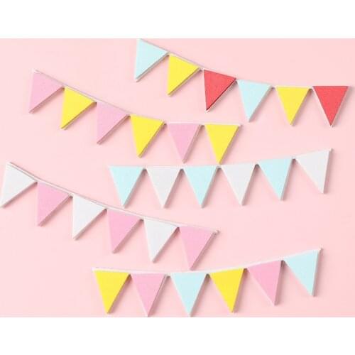 Cake Decoration Wild EVA Sponge Color Pull Flag Birthday Cake Insert Card Cake Plug-in Party Decoration Gift