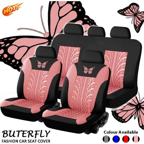 Butterfly Universal Full set Auto Interior Accessories Automobile Protector Fashion Car Seat Cover