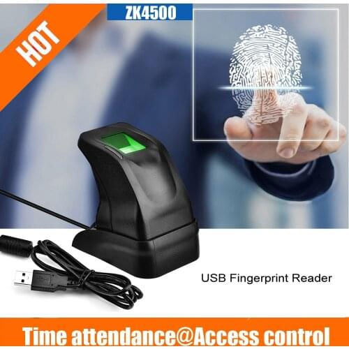 ZK USB Biometric Fingerprint Sanner Fingerprint Sensor ZK4500 USB Fingerprint Reader With Free SDK Support Windows Linux System